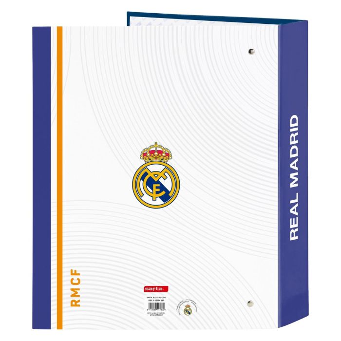 Carpeta de anillas Real Madrid C.F. Azul Blanco A4 27 x 33 x 6 cm 1