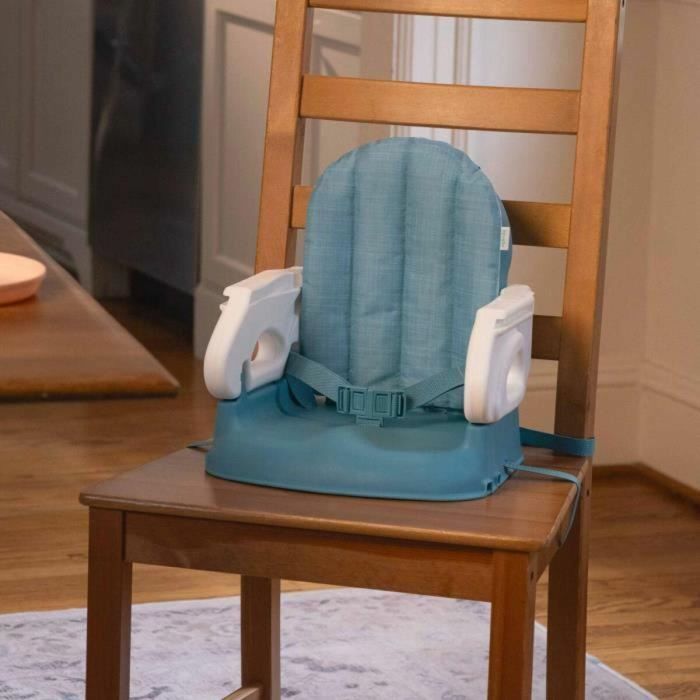 Ingenuity ING0074451999091 Asiento elevador plegable portátil con bandeja y correas incluidas, turquesa 3 Ingenuity ING0074451999091 Asiento elevador plegable portátil con bandeja y correas incluidas, turquesa 3