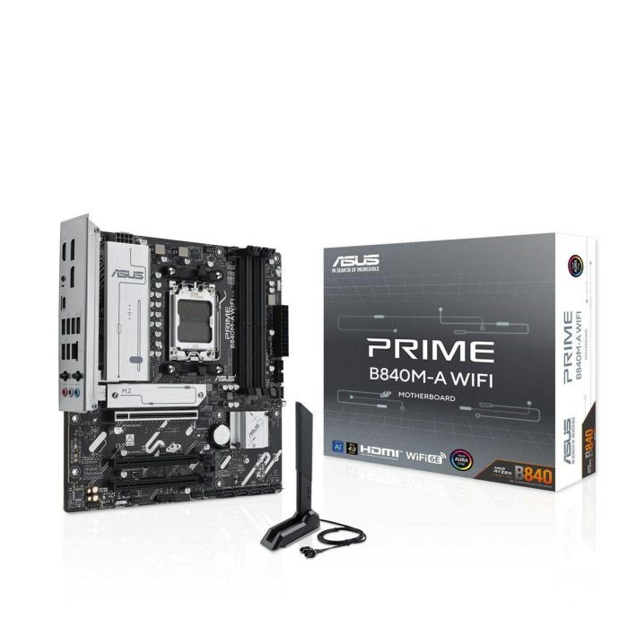 ASUS PRIME B840M-A WiFi Placa Base AMD B840 Zócalo AM5 DDR5 Micro ATX Wi-Fi 6E 9