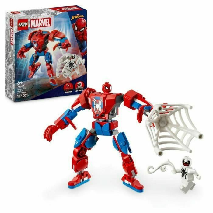 LEGO 76308 El robot de Spider-Man contra Anti-Venom - Juego de superhéroes Marvel para edades de 6 años