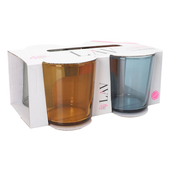 Set de 4 vasos pinta 340 cc colores - LAV (6 Cajas) 2 Set de 4 vasos pinta 340 cc colores - LAV (6 Cajas) 2