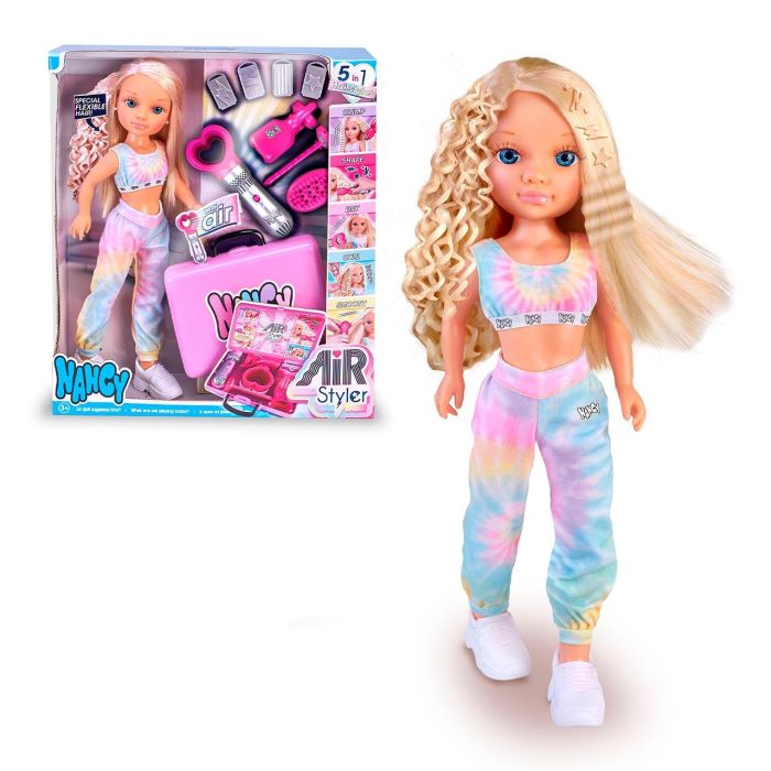 Famosa Nac73000 Muñeca Nancy Air Styler: Crea Peinados Flexibles con Herramienta de Belleza y Accesorios 0 Famosa Nac73000 Muñeca Nancy Air Styler: Crea Peinados Flexibles con Herramienta de Belleza y Accesorios 0