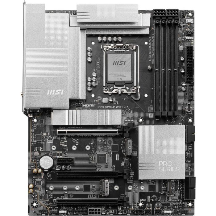 MSI PRO Z890-P WiFi Placa Base Intel LGA 1851 Z890 DDR5 Wi-Fi 7 USB 3.2 HDMI DisplayPort M.2 SATA III ATX 2 MSI PRO Z890-P WiFi Placa Base Intel LGA 1851 Z890 DDR5 Wi-Fi 7 USB 3.2 HDMI DisplayPort M.2 SATA III ATX 2