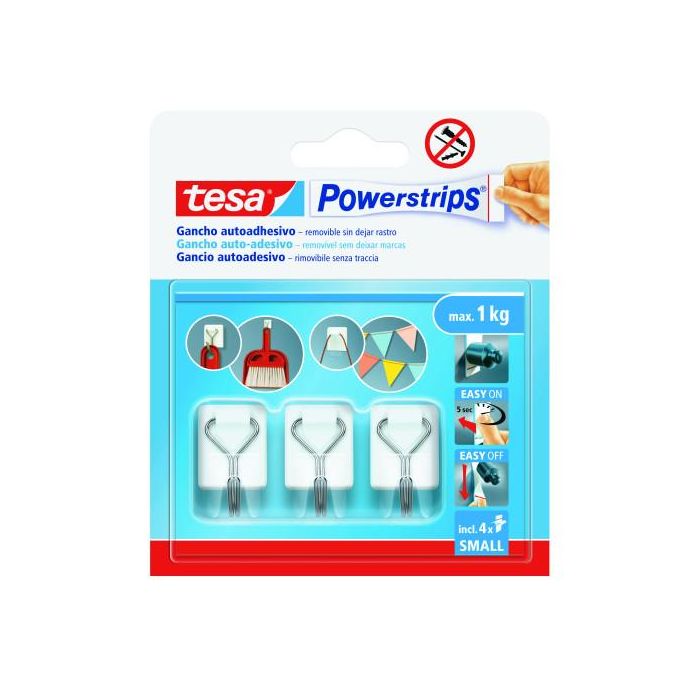 Gancho autoadhesivo powerstrips s, blanco