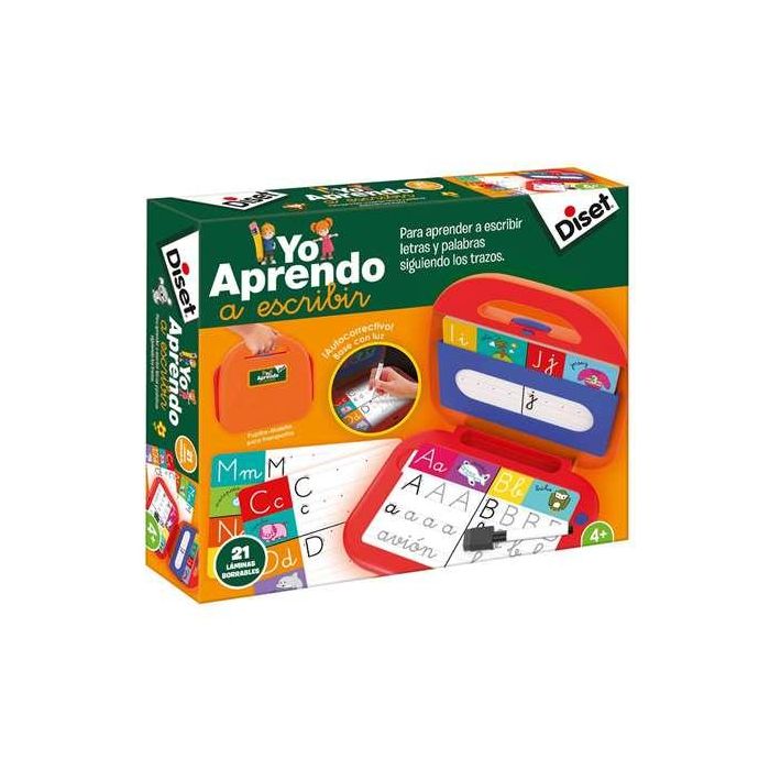Diset 63787 Yo Aprendo A Escribir Pupitre Maletín Luminoso Autocorrectivo para Niños +4 Años Diset 63787 Yo Aprendo A Escribir Pupitre Maletín Luminoso Autocorrectivo para Niños +4 Años