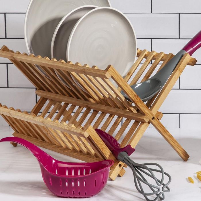 Cook Concept Escurreplatos Bambú Plegable 33x40,3 cm 6