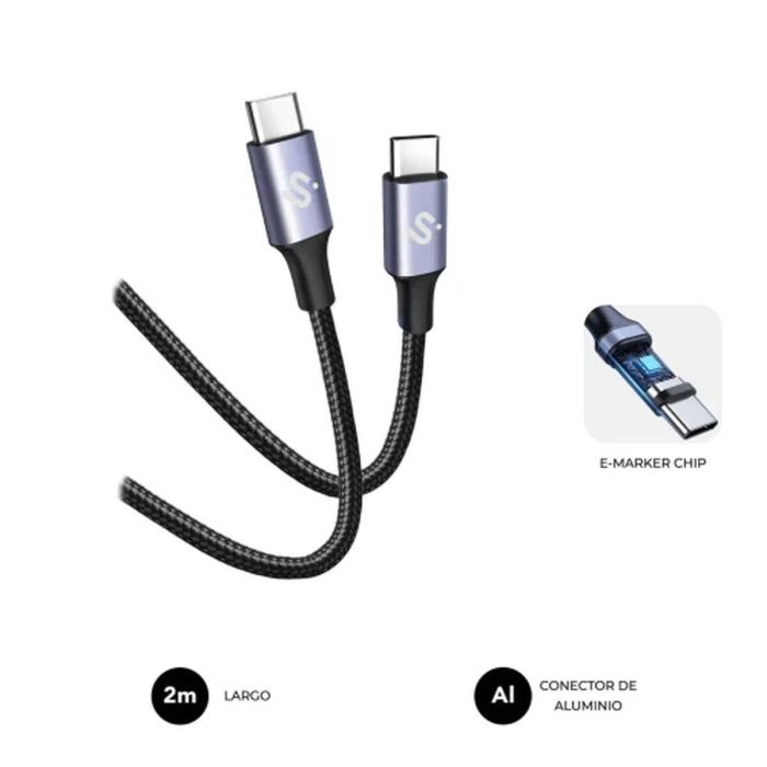 Cable HDMI Subblim SUBCAB-C10002 Negro 2 m 15