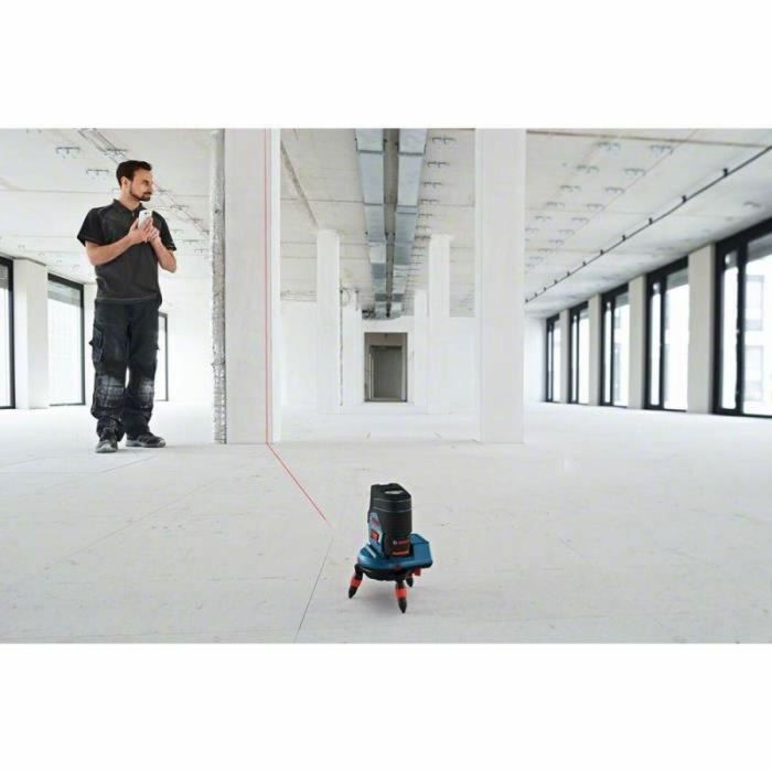 Bosch GCL 2-50 C Nivel Láser Línea/Punto Rojo 20m 50m 0,3 mm/m Batería Ion Litio 12V IP54 Maletín 23