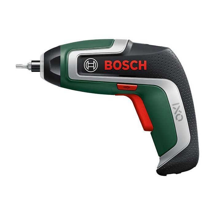 Bosch IXO 7 Atornilladora a Batería 3.6V con 32 Accesorios, Portabrocas Rápido, 3-5.5 Nm, Luz LED, Negro/Verde 1