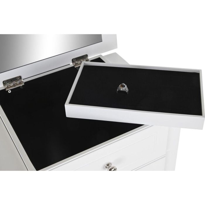 Joyero Romantico DKD Home Decor Blanco Natural 27 x 90 x 37 cm 5 Joyero Romantico DKD Home Decor Blanco Natural 27 x 90 x 37 cm 5