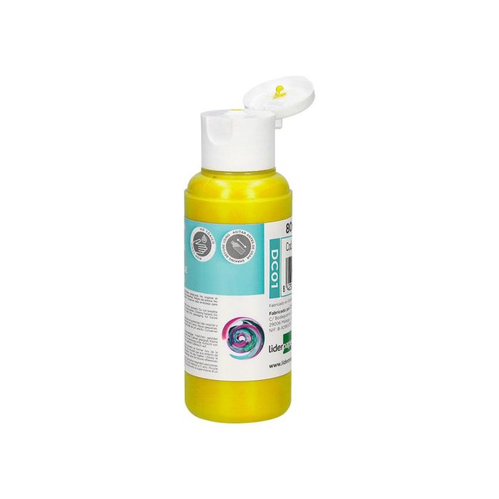 Pintura Acrilica Liderpapel Bote De 80 mL Amarillo 2