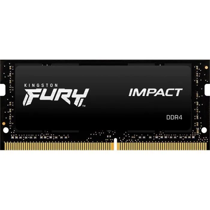 Kingston FURY Impact Memoria RAM DDR4 de 8GB, 3200MHz, PC4-25600 para Portátil SO-DIMM 1 Kingston FURY Impact Memoria RAM DDR4 de 8GB, 3200MHz, PC4-25600 para Portátil SO-DIMM 1