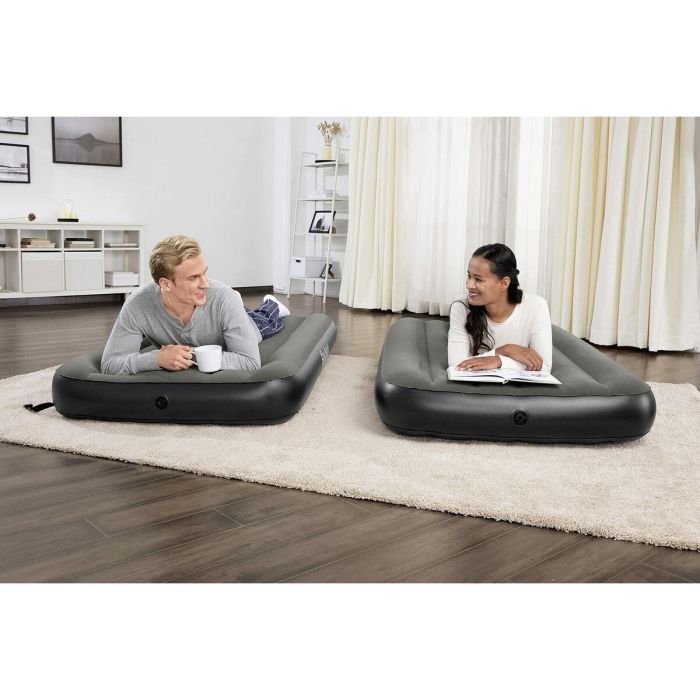 Bestway Airbed Tritech™ Connect and Rest™ Cama Hinchable 3 en 1 - Individual, Elevada o King Size - 188x99x25 cm - Soporta 150 kg 11 Bestway Airbed Tritech™ Connect and Rest™ Cama Hinchable 3 en 1 - Individual, Elevada o King Size - 188x99x25 cm - Soporta 150 kg 11