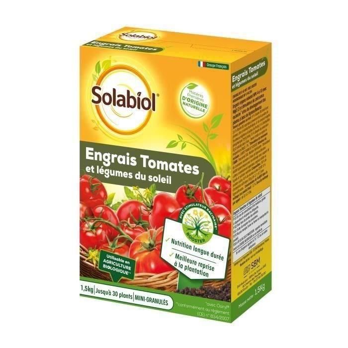 SOLABIOL SOTOMY15 Fertilizante de Tomate y Frutas Vegetales - 1.5 Kg