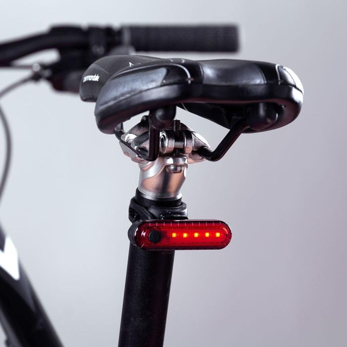 Luz Trasera Bicicleta LED 3 Niveles+Destello 2