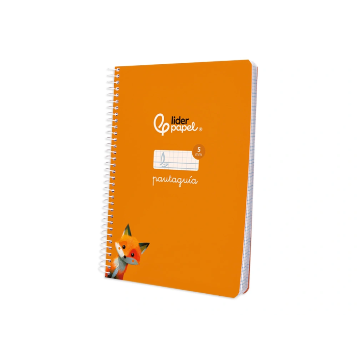 Liderpapel Cuaderno Espiral A5 Tapa Blanda 40 Hojas Cuadro Pautado 5mm Color Naranja 3