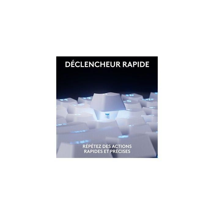 Teclado para juegos con cable Logitech G Pro X TKL Rapid AZERTY blanco 2