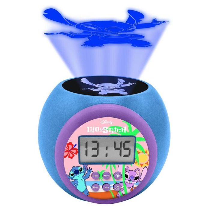 Lexibook Rl977D Reloj Despertador Proyector Disney Stitch con Luz Nocturna de 3 Colores 1 Lexibook Rl977D Reloj Despertador Proyector Disney Stitch con Luz Nocturna de 3 Colores 1