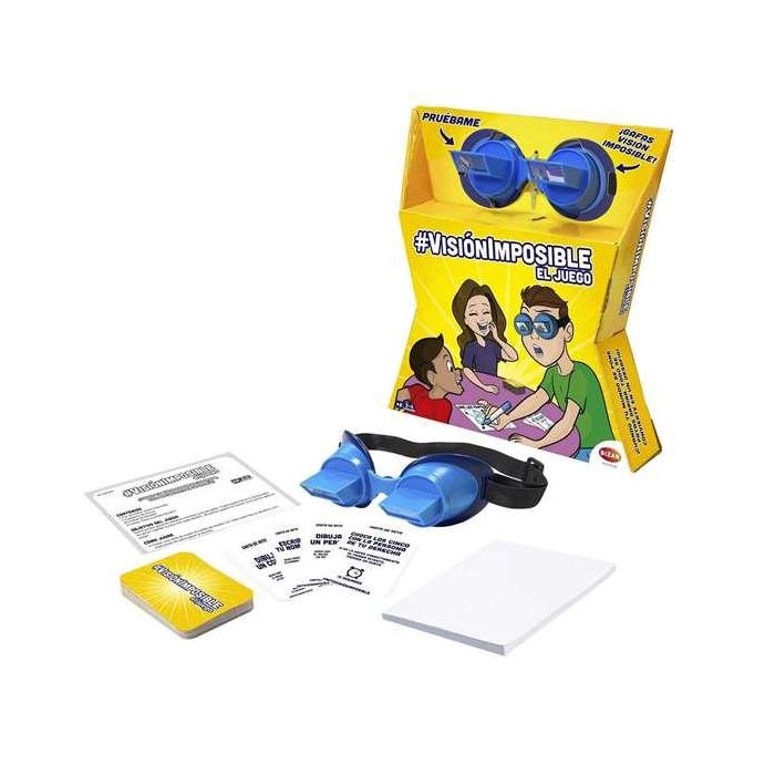 Bizak 63200070 Juego de Mesa Visión Imposible: Desafía tus sentidos con gafas que voltean la vista. Retos divertidos para +8 años 2