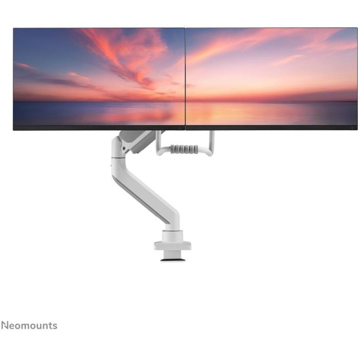 Newstar FPMA-D700D Soporte de mesa Full Motion para dos monitores planos 17-32 pulgadas 2x 8KG Blanco 5