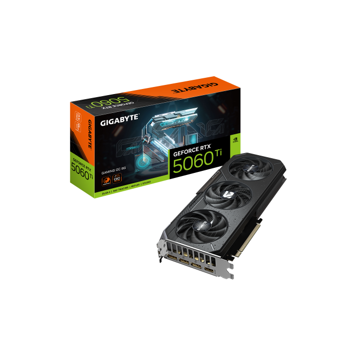 Gigabyte NVIDIA GeForce RTX 5060 Ti Gaming OC 8GB GDDR7 WINDFORCE 2647 MHz DLSS 4 Blackwell Tarjeta Gráfica 9VN506TGO8-00-G10 Gigabyte NVIDIA GeForce RTX 5060 Ti Gaming OC 8GB GDDR7 WINDFORCE 2647 MHz DLSS 4 Blackwell Tarjeta Gráfica 9VN506TGO8-00-G10