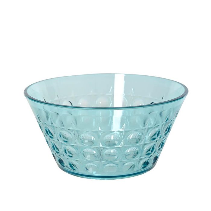 KSD Cuenco azul redondo diseño de bolas, plástico Ø 15 cm 0 KSD Cuenco azul redondo diseño de bolas, plástico Ø 15 cm 0