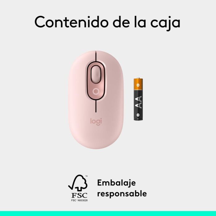 Logitech Ratón Inalámbrico Pop Mouse Rosa, Tecnología Bluetooth, 1000-4000 DPI, Personalizable 9 Logitech Ratón Inalámbrico Pop Mouse Rosa, Tecnología Bluetooth, 1000-4000 DPI, Personalizable 9