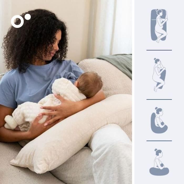 doomoo Maxxy Almohada de Embarazo y Lactancia - Formato XXL - Ultra Cómoda, Beige 3 doomoo Maxxy Almohada de Embarazo y Lactancia - Formato XXL - Ultra Cómoda, Beige 3