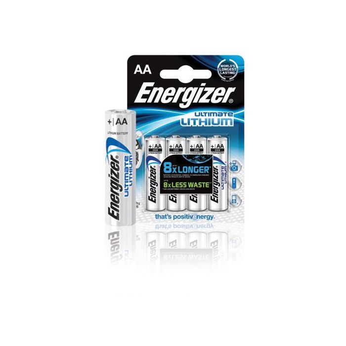 Energizer Ultimate Lithium Pila Litio Aa L91 Fr06 1,5 V - Blister 4