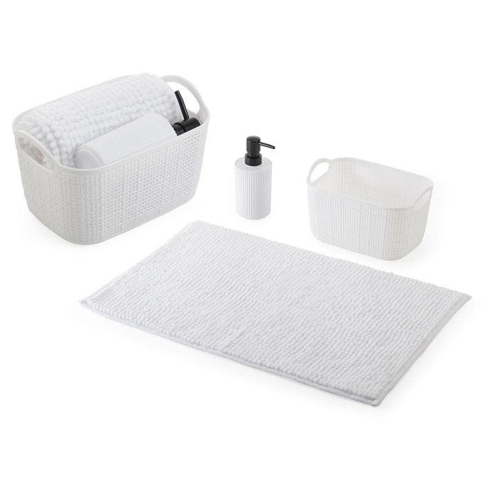 Set 3Pzs Baño Blanco Berilo 23x14x18cm (Set de 12) 0 Set 3Pzs Baño Blanco Berilo 23x14x18cm (Set de 12) 0