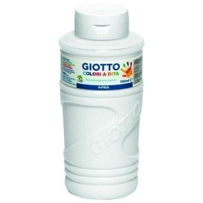 Pintura de Dedos Giotto Blanco 750 ml (6 Unidades) 1