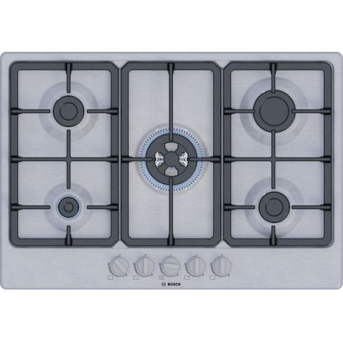 Bosch PGQ7B5K90 Placa de Gas Serie 4 de 5 Fuegos en Acero Inoxidable - 52 x 75 x 4,5 cm 8