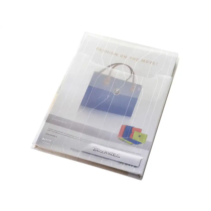 Leitz Funda Multitaladro Polipropileno Transparente con Fuelle DIN A4 200 micras Bolsa de 3 Unidades 1