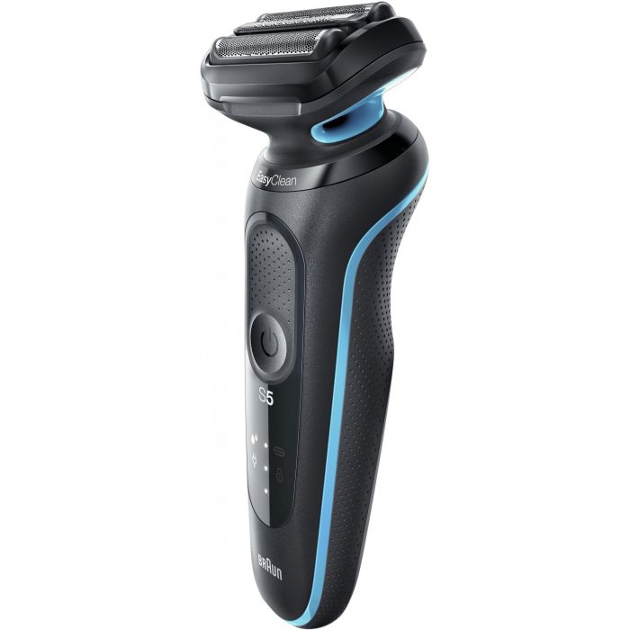 Braun 50-M1000s Máquina de Afeitar Láminas Series 5 Wet&Dry, Lavable, Batería Litio 50 min, Negro/Azul 2 Braun 50-M1000s Máquina de Afeitar Láminas Series 5 Wet&Dry, Lavable, Batería Litio 50 min, Negro/Azul 2