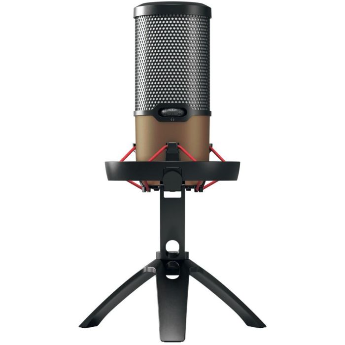 Cherry UM 9.0 PRO RGB - Micrófono de superficie para mesa USB alámbrico, 24 bit/192 kHz, negro/bronce 4 Cherry UM 9.0 PRO RGB - Micrófono de superficie para mesa USB alámbrico, 24 bit/192 kHz, negro/bronce 4