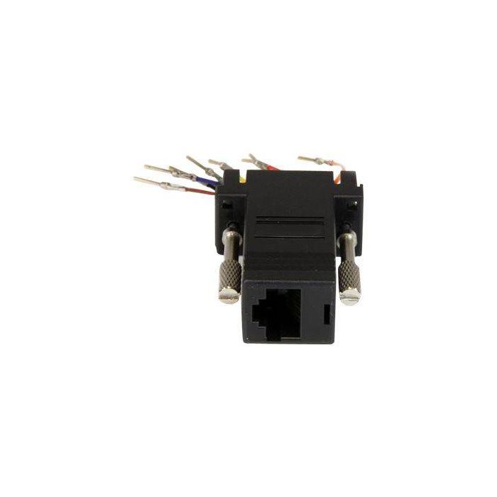 StarTech.com Adaptador Conversor Modular Serie DB9 Macho a RJ45 Hembra para RS232 1