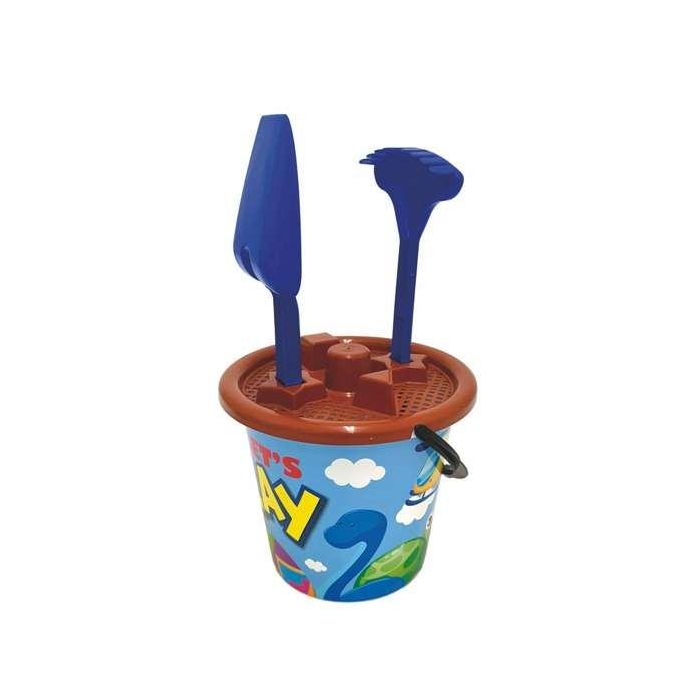 AVC Juego de Cubos de Playa con Pala, Rastrillo y Cedazo - Surtido de Colores - Modelos Surtidos AVC Juego de Cubos de Playa con Pala, Rastrillo y Cedazo - Surtido de Colores - Modelos Surtidos