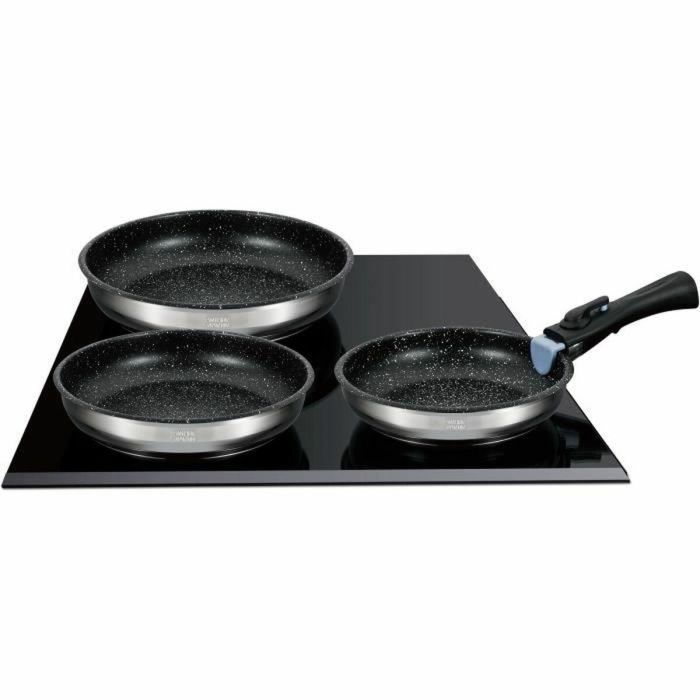 Arthur Martin AM2196 Juego de 3 sartenes 20-24-26 cm Acero inoxidable Mango extraíble para Inducción y todo tipo de fuegos 2 Arthur Martin AM2196 Juego de 3 sartenes 20-24-26 cm Acero inoxidable Mango extraíble para Inducción y todo tipo de fuegos 2