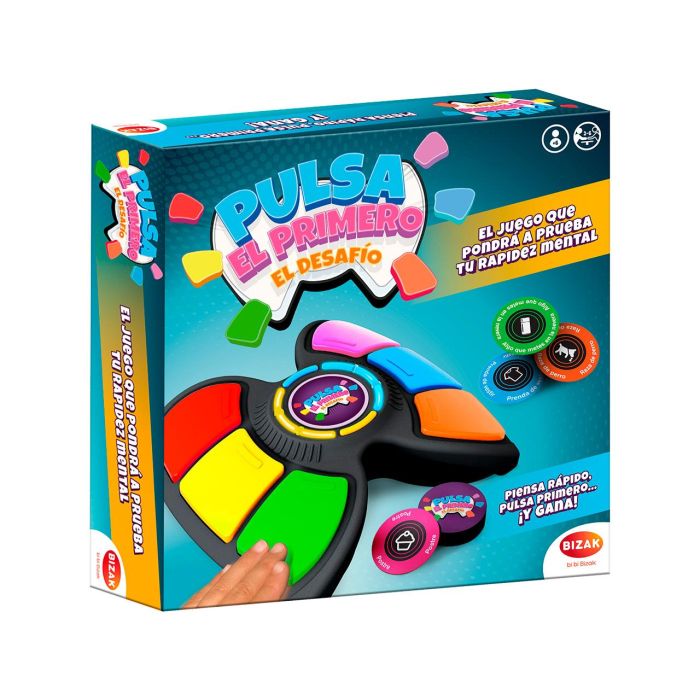 Bizak 61832125 Pulsa El Primero: El Desafío. Juego de Mesa de Agilidad Mental para +6 años, en español 1