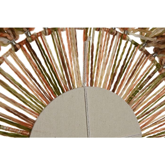 DKD Home Decor Espejo Boho Naranja Verde 52 x 52 cm (2 Unidades) 2