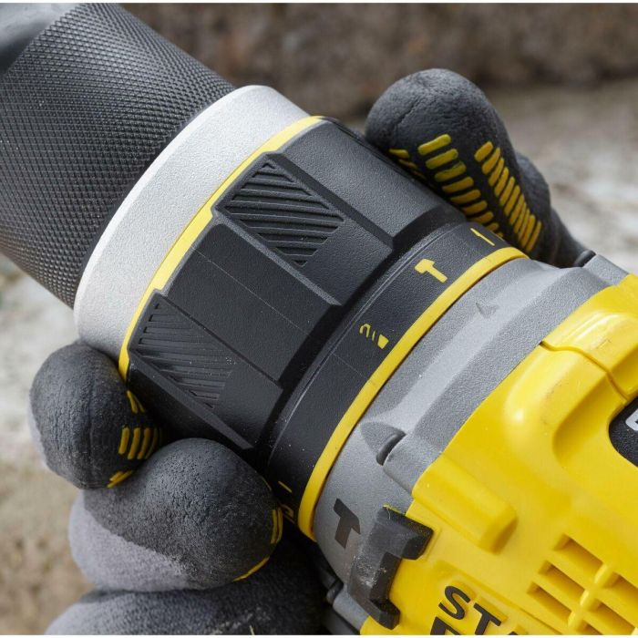 Stanley FATMAX SFMCD721M2K-QW Taladro Percutor V20 Brushless 18V con 2 Baterías 4.0Ah, Cargador y Maletín 3 Stanley FATMAX SFMCD721M2K-QW Taladro Percutor V20 Brushless 18V con 2 Baterías 4.0Ah, Cargador y Maletín 3