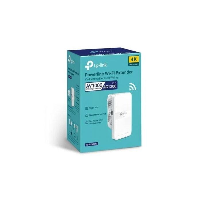 TP-Link TL-WPA7617 Adaptador PowerLine AV1200 WiFi 5 (802.11ac) Gigabit Ethernet Blanco 3