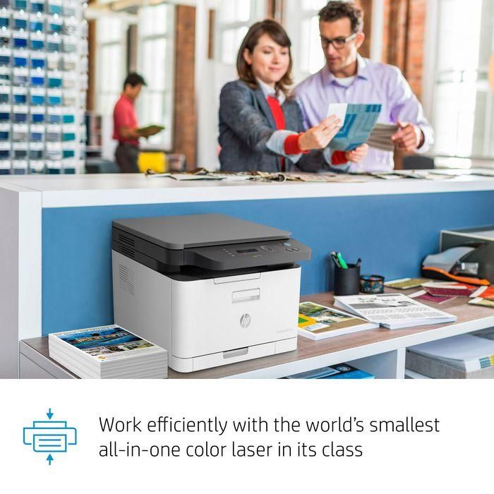 HP 4ZB96A - Impresora Multifunción Láser Color MFP 178NW WiFi 3 en 1 Compacta para Oficina y Hogar, 18ppm Negro, 4ppm Color 18 HP 4ZB96A - Impresora Multifunción Láser Color MFP 178NW WiFi 3 en 1 Compacta para Oficina y Hogar, 18ppm Negro, 4ppm Color 18