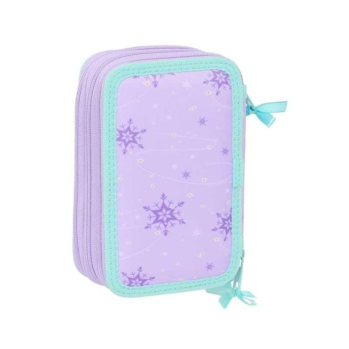 Plumier Triple Frozen Spirit Lila 12,5 x 19,5 x 5,5 cm 37 Piezas 1
