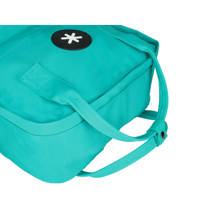 Antartik Mochila Cubo Menta 300x115x390 mm con Bolsillos Exteriores, Compartimento Portátil y Asas Metálicas, Adaptable a Carrito 9