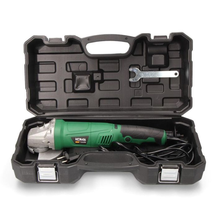 Koma Tools Am-1050 Amoladora Angular Eléctrica 1050W Ø125mm con Maletín, 11000 RPM, Selector de Velocidad, 230V 3 Koma Tools Am-1050 Amoladora Angular Eléctrica 1050W Ø125mm con Maletín, 11000 RPM, Selector de Velocidad, 230V 3