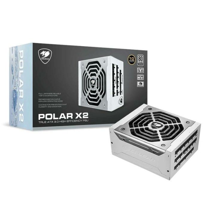 Fuente de Alimentación Cougar Polar X2 1200 W 80 PLUS Platinum 1 Fuente de Alimentación Cougar Polar X2 1200 W 80 PLUS Platinum 1