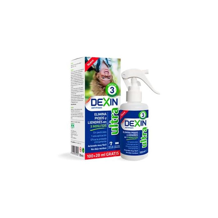 Dexin Ultra Anti Piojos 3 Min 100ml+20ml Gratis