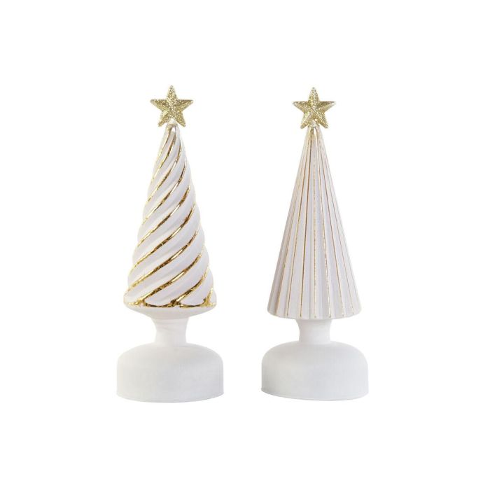 Decoracion Luminosa Navidad Moderna DKD Home Decor Blanco Dorado 9 x 25 x 9 cm (2 Unidades) Decoracion Luminosa Navidad Moderna DKD Home Decor Blanco Dorado 9 x 25 x 9 cm (2 Unidades)