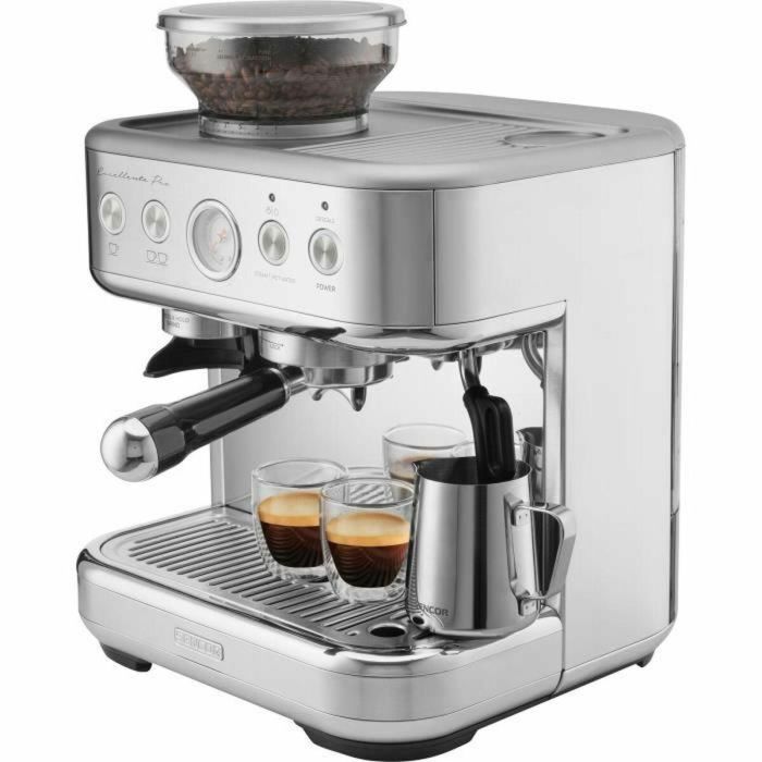 Cafetera espresso - SENCOR - SES 6010SS - 15 bares - Molinillo de café - 250 g de granos - Acero inoxidable 2 Cafetera espresso - SENCOR - SES 6010SS - 15 bares - Molinillo de café - 250 g de granos - Acero inoxidable 2